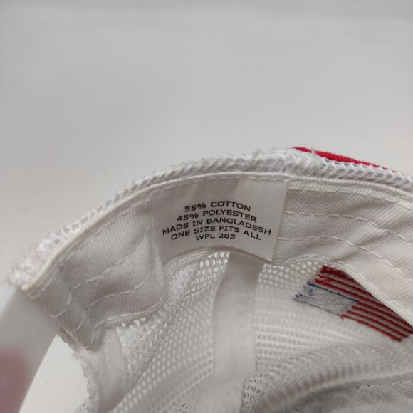 CountryMark Co-Alliance Mesh Back Snapback Hat Black White Embroidered Logo OSFA - Picture 12 of 12